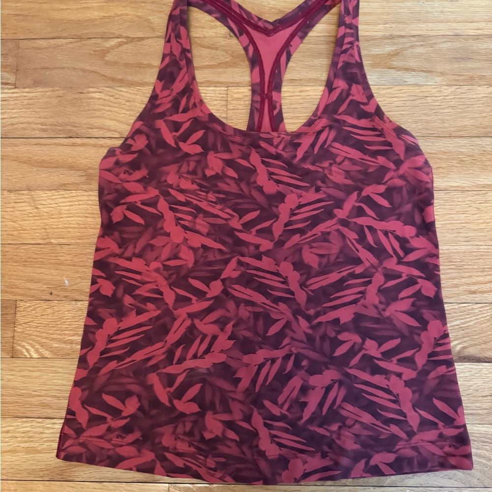Lululemon Red Patterned Racerback Tank - Picture 2 of 4